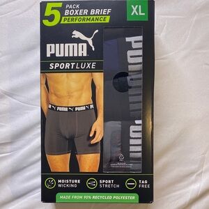 PUMA‎ Sportluxe Multiple Color Boxer Briefs 5-Pack